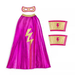 Set de deguisements supergirl cape+masque+ manchettes - Magic Môme