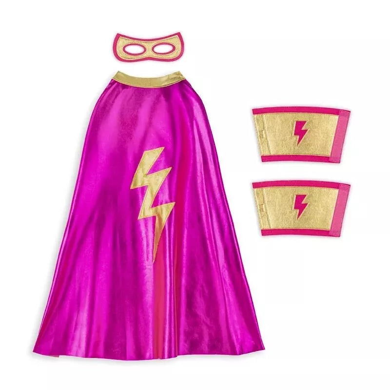 Set de deguisements supergirl cape+masque+ manchettes - Magic Môme