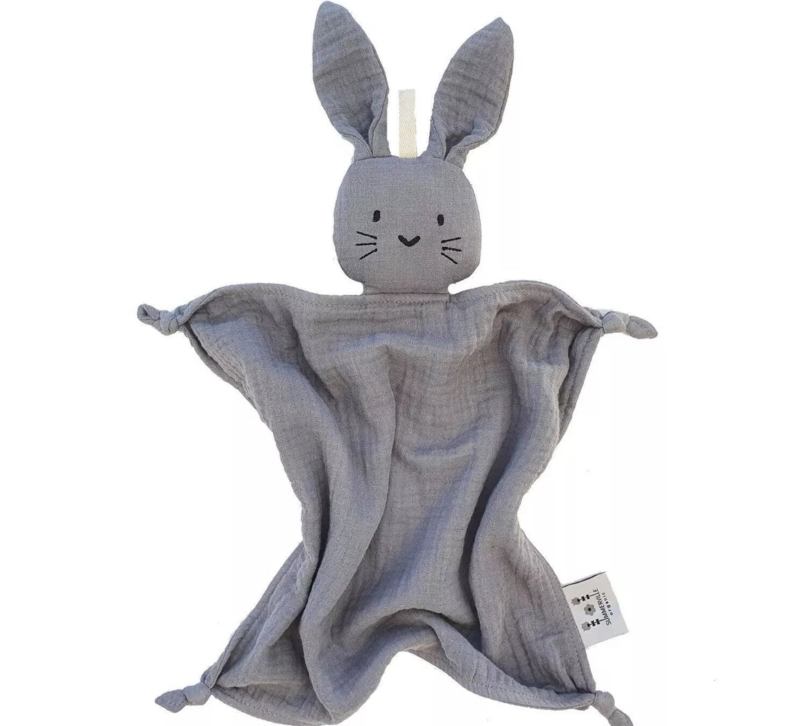 Doudou lapin bio gris GOTS - Magic Môme