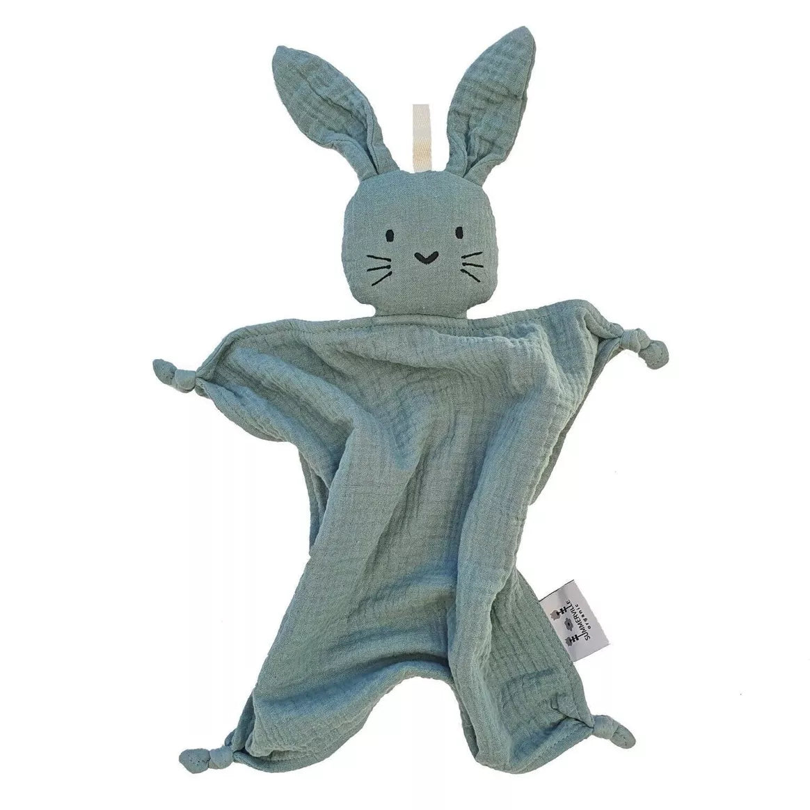 Doudou lapin bio vert GOTS - Magic Môme