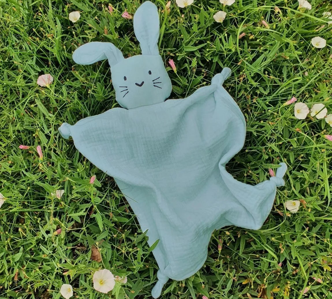 Doudou lapin bio vert GOTS - Magic Môme