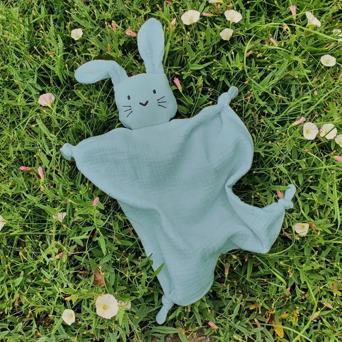 Doudou lapin bio vert GOTS - Magic Môme