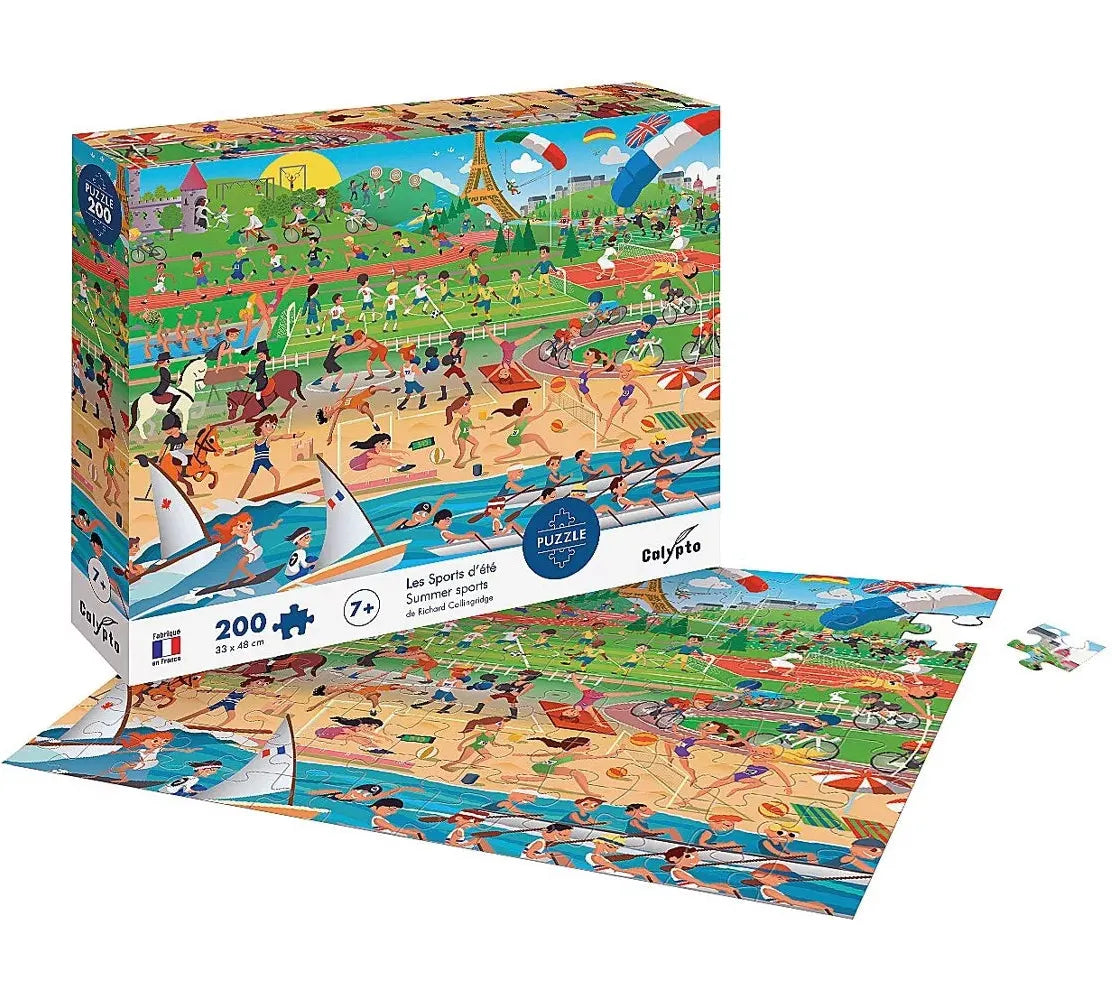 Puzzle 200 Pièces Les Sports d'Été - Magic Môme