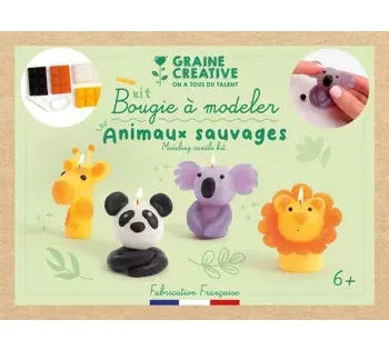 Kit bougie à modeler ANIMAUX SAUVAGES - Magic Môme